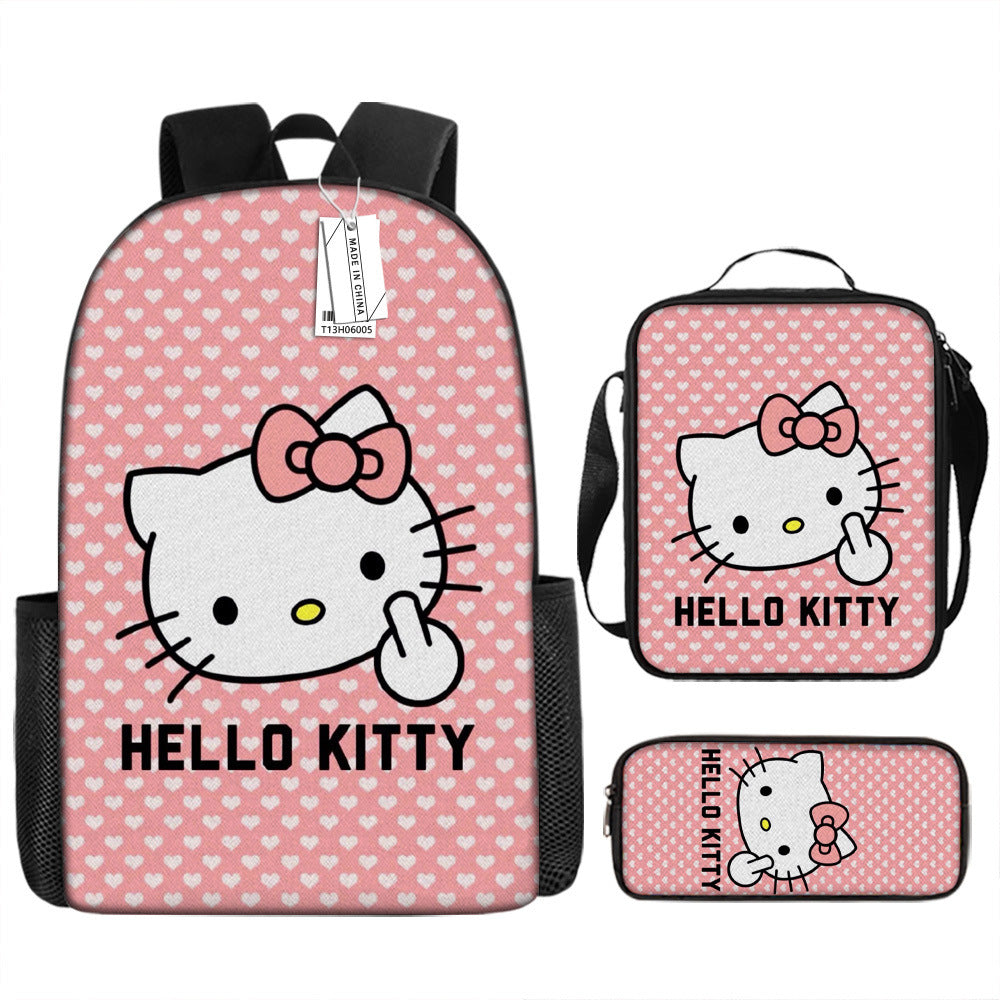 Hello Kitty Children's Backpack Three-Piece Set