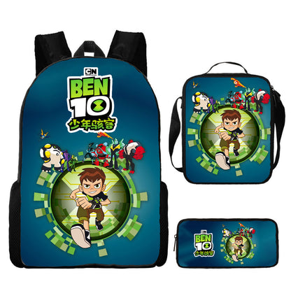 Ben 10 Children's Backpack Three-Piece Set