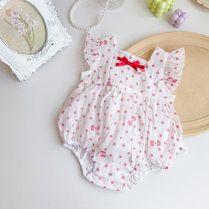 Baby Girl Polka Dot Onesie Baby Girl Clothes Singapore