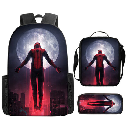 Spider Man Children's Backpack Three-Piece Set