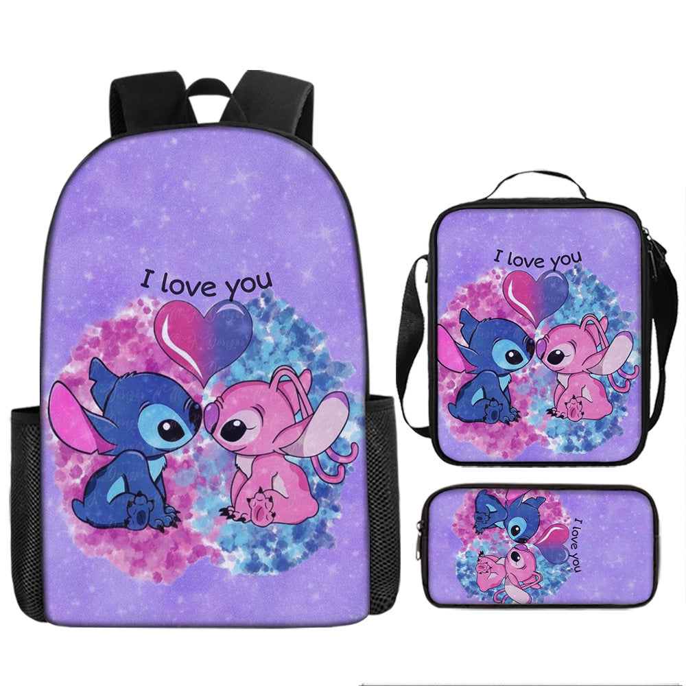 Stitch Children's Backpack Three-Piece Set