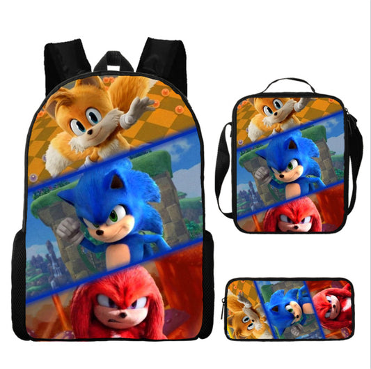 Sonic Children's Backpack Three-Piece Set