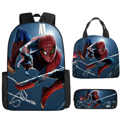 Spider Man Children's Backpack Three-Piece Set