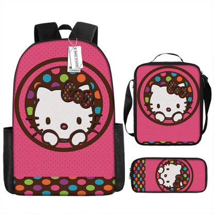 Hello Kitty Children's Backpack Three-Piece Set