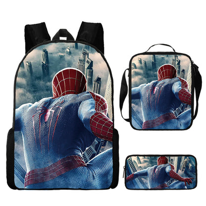 Spider Man Children's Backpack Three-Piece Set