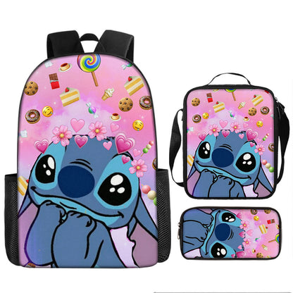 Stitch Children's Backpack Three-Piece Set