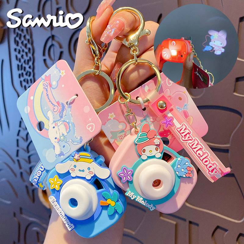 Sanrio Camera Keychain Exquisite Melody Big Ear Dog Keychain Kulomi Backpack Pendant