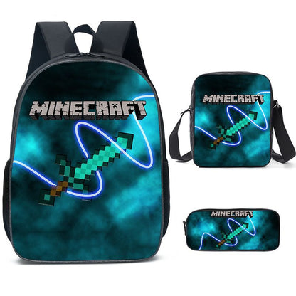 MINECRAFT Children's Backpack Three-Piece Set