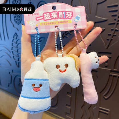 I have come up with a creative new style, toilet accessories, plush keychains, cartoon plush couple bags, keychains, and pendants