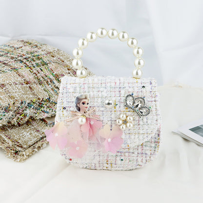 Princess Elsa Faux Pearl Mini Cross-Body Bag