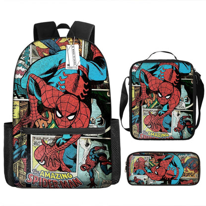 Spider Man Children's Backpack Three-Piece Set