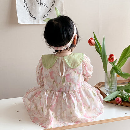 Baby Girl Floral Onesie/Dress