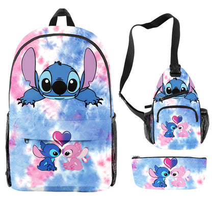 Stitch Children's Backpack Three-Piece Set