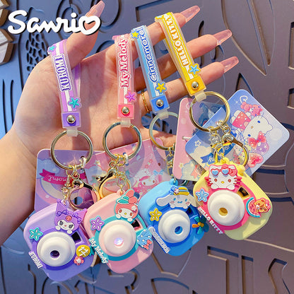 Sanrio Camera Keychain Exquisite Melody Big Ear Dog Keychain Kulomi Backpack Pendant