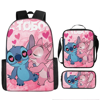 Stitch Children's Backpack Three-Piece Set