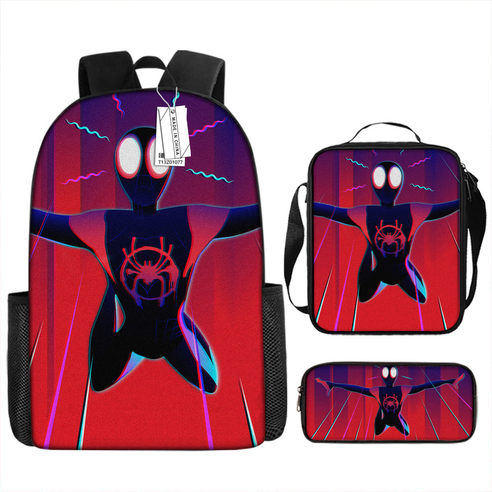 Spider Man Children's Backpack Three-Piece Set