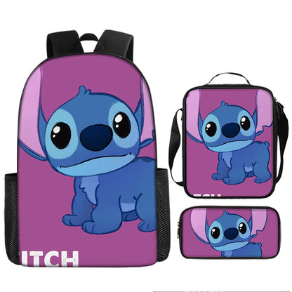 Stitch Children's Backpack Three-Piece Set