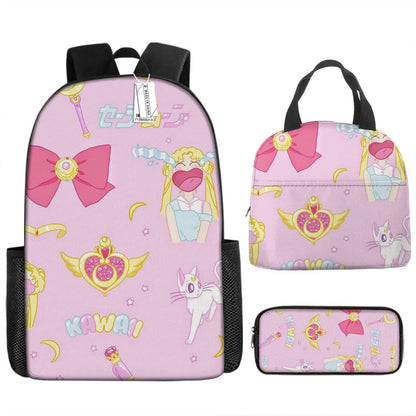 Sailor Moon Children's Backpack Three-Piece Set