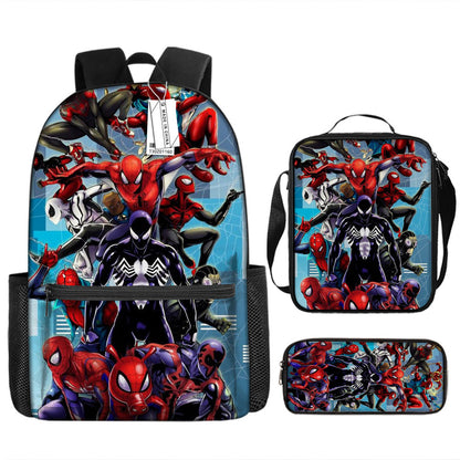 Spider Man Children's Backpack Three-Piece Set