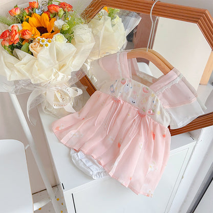 Baby Girl Hanfu Style Onesie Dress