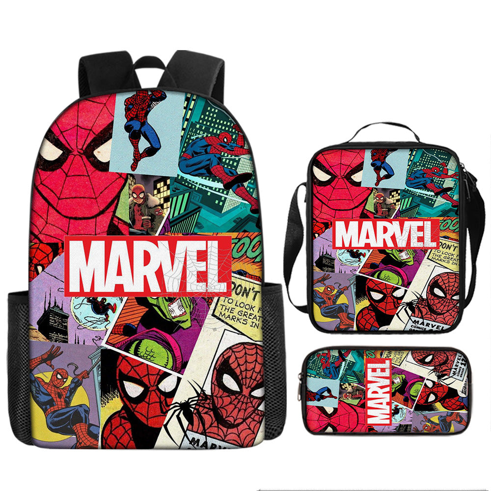 Spider Man Children's Backpack Three-Piece Set