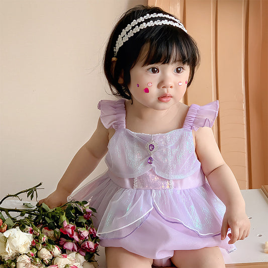 Baby Girl Princess Onesie Dress