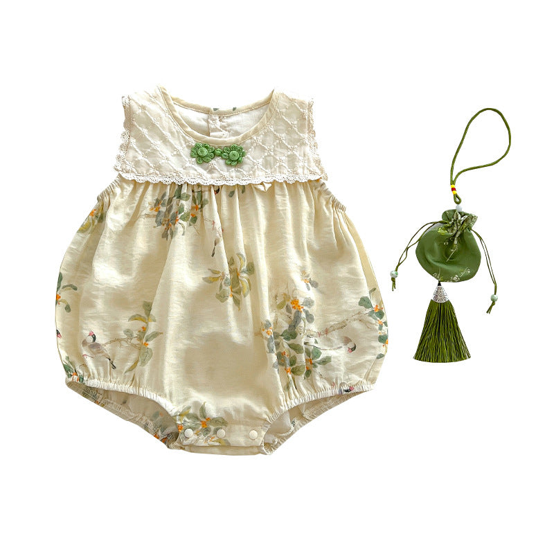 Baby Girl Hanfu Style Onesie/Romper/Dress