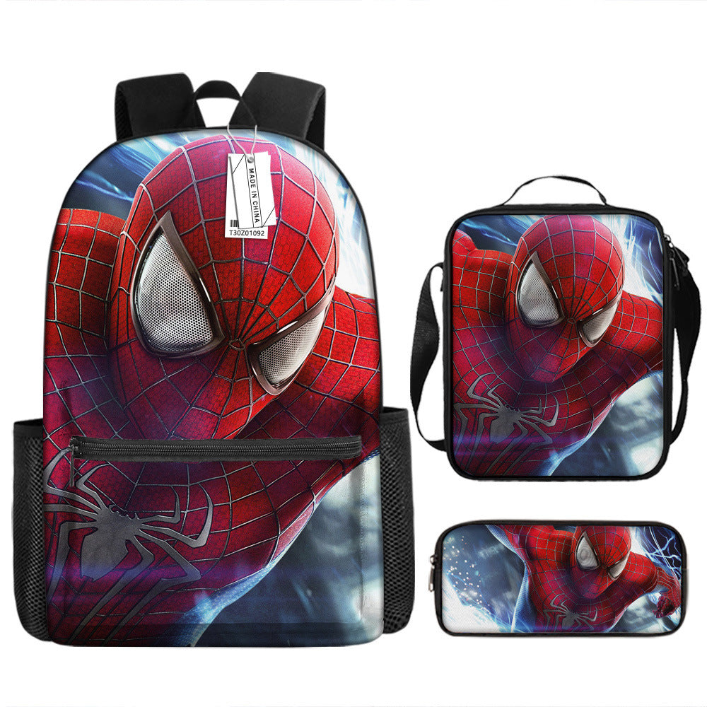 Spider Man Children's Backpack Three-Piece Set