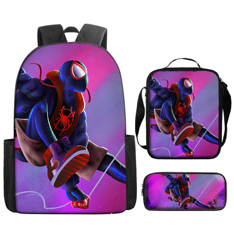 Spider Man Children's Backpack Three-Piece Set