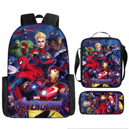 Spider Man Children's Backpack Three-Piece Set