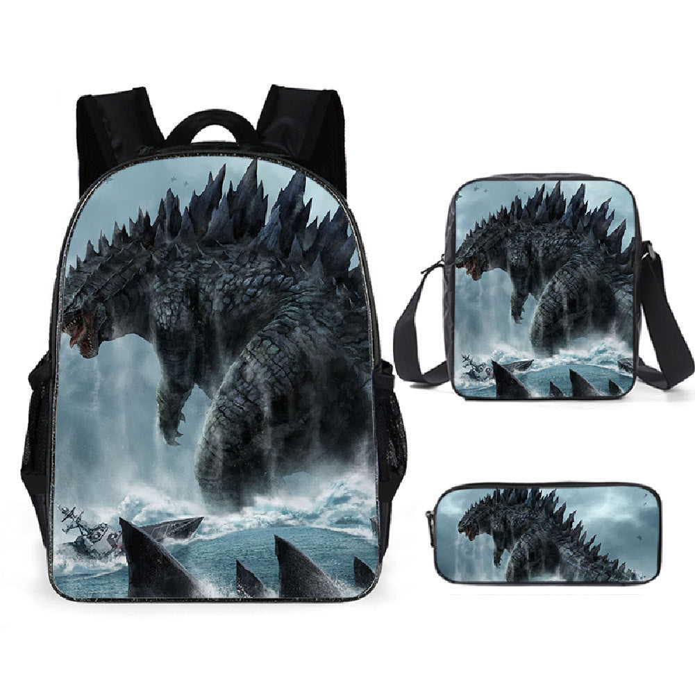 Godzilla backpack and lunchbox 2025