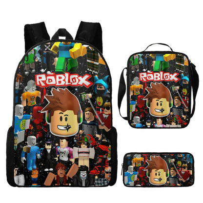 Roblox Children's Backpack Three-Piece Set