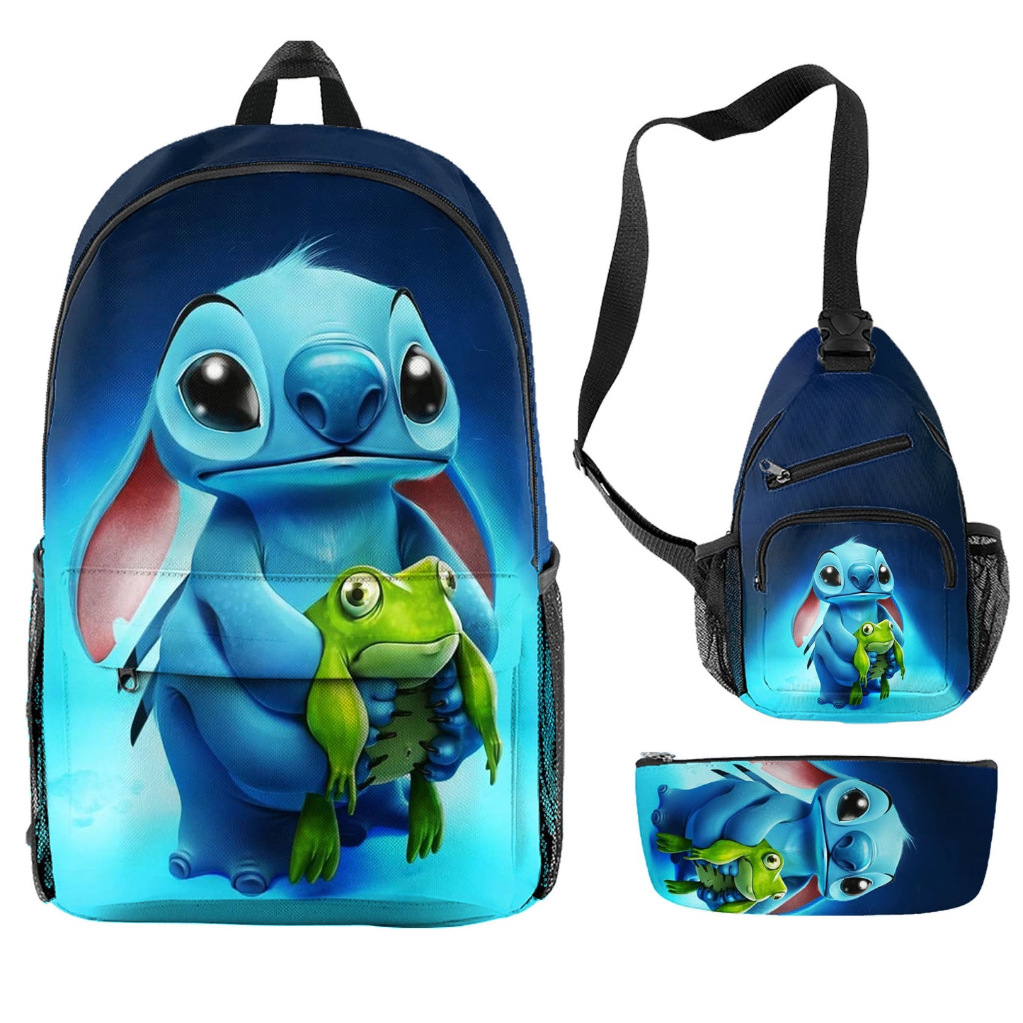 Stitch Children's Backpack Three-Piece Set