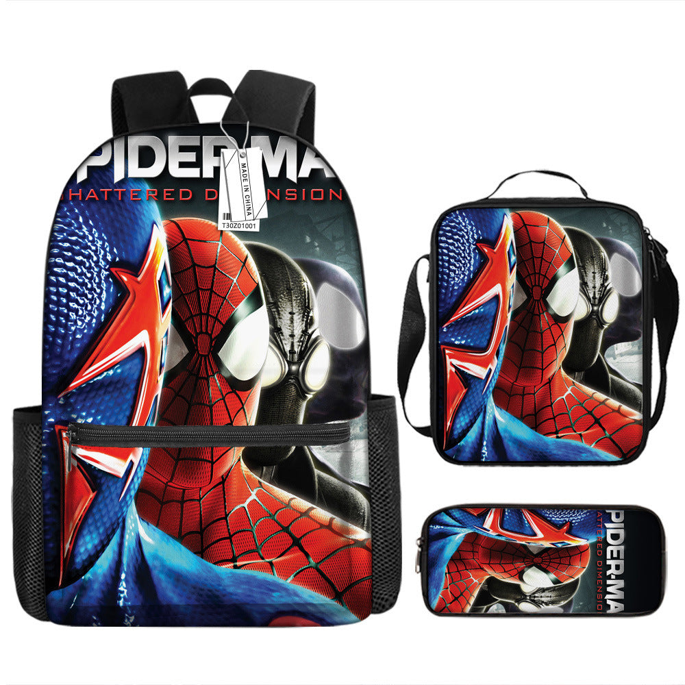 Spider Man Children's Backpack Three-Piece Set