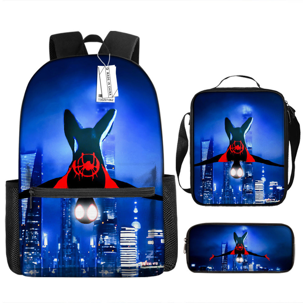 Spider Man Children's Backpack Three-Piece Set