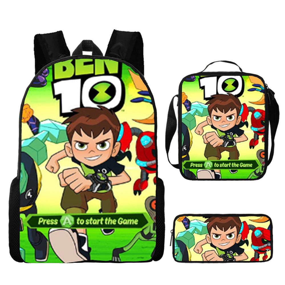 Ben 10 Children's Backpack Three-Piece Set