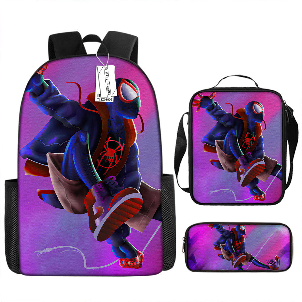 Spider Man Children's Backpack Three-Piece Set