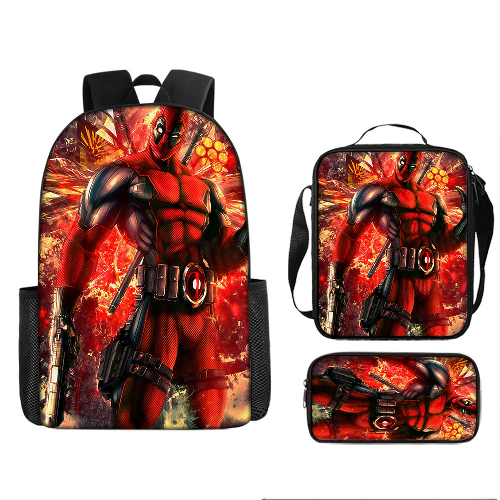 Spider Man Children's Backpack Three-Piece Set