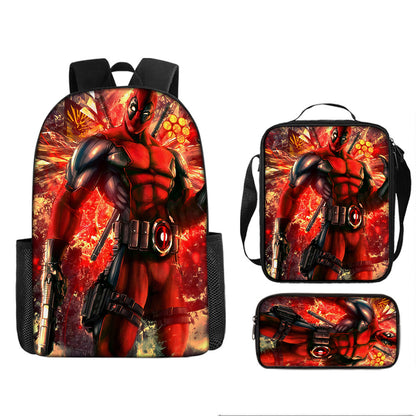 Spider Man Children's Backpack Three-Piece Set