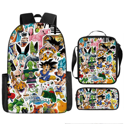 Dragon Ball Children's Backpack Three-Piece Set