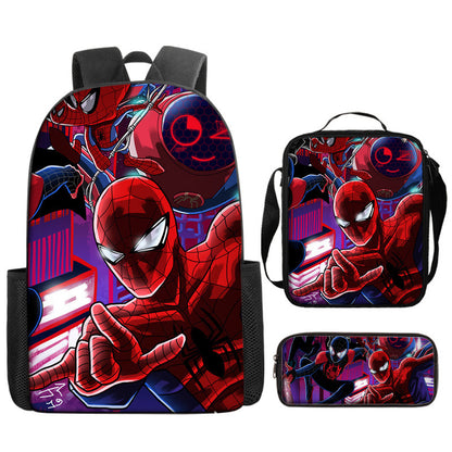 Spider Man Children's Backpack Three-Piece Set