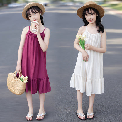 Korean Style Girls' Slip Dress