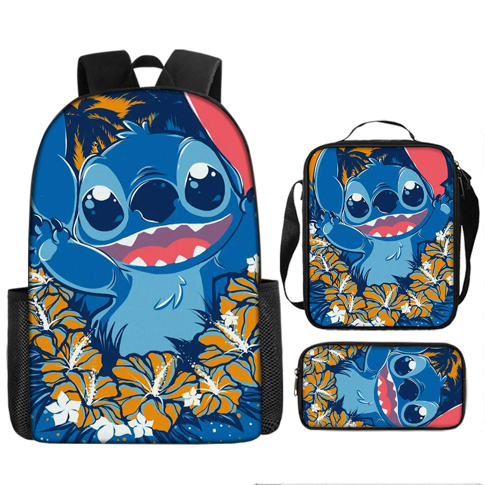 Stitch Children's Backpack Three-Piece Set