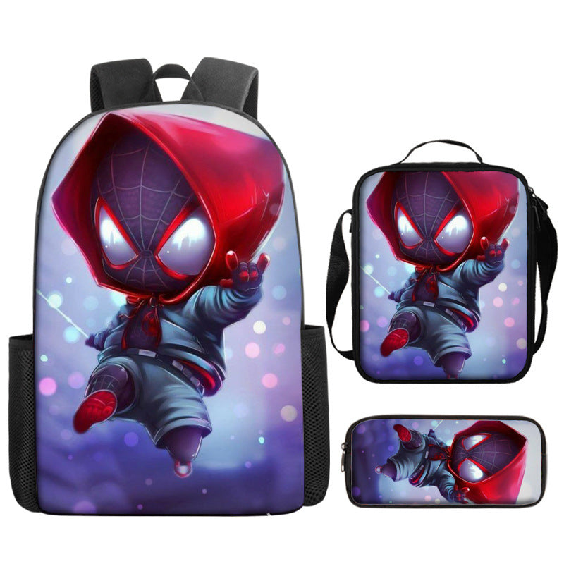 Spider Man Children's Backpack Three-Piece Set