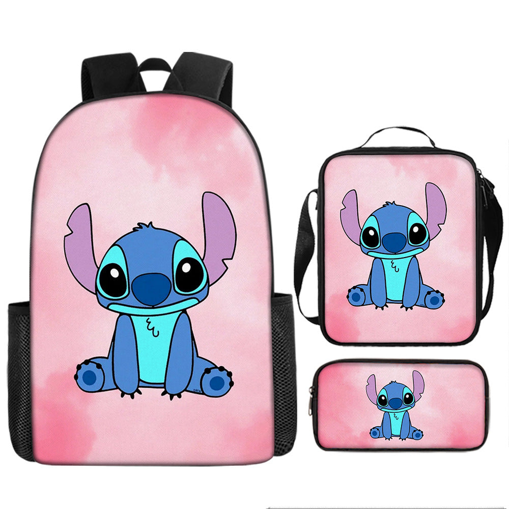 Stitch Children's Backpack Three-Piece Set