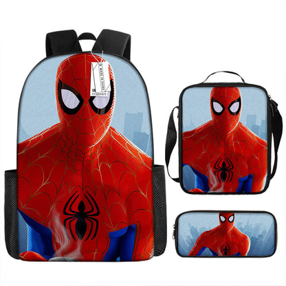 Spider Man Children's Backpack Three-Piece Set