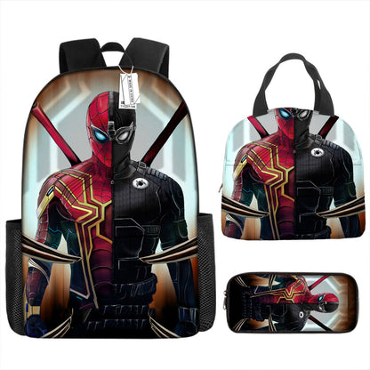 Spider Man Children's Backpack Three-Piece Set