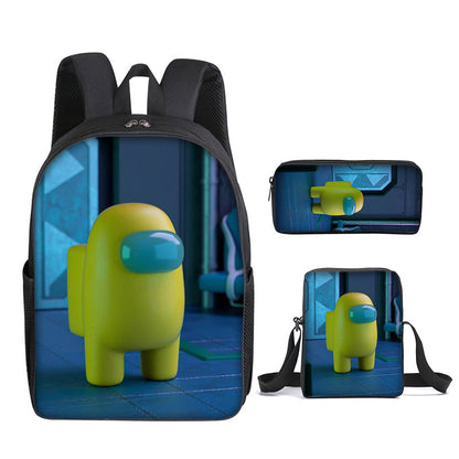 Among Us Children's Backpack Three-Piece Set