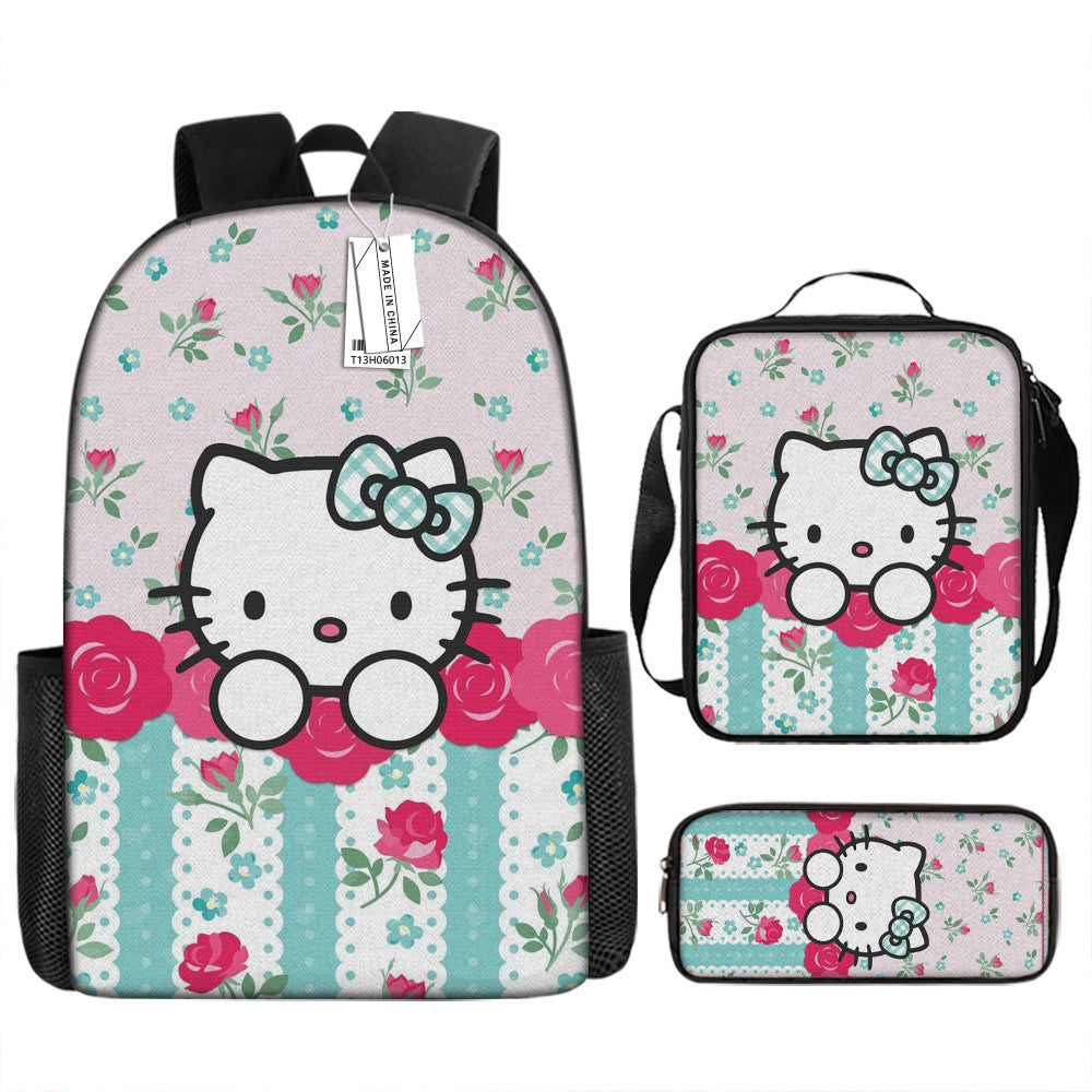 Hello Kitty Children's Backpack Three-Piece Set