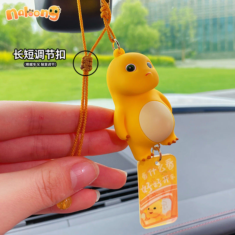 Cute Milk Dragon Car Hanging Car Accessories Car Accessories Creative Interior Decoration Products Rear View Mirror Pendant Accessories Wholesale